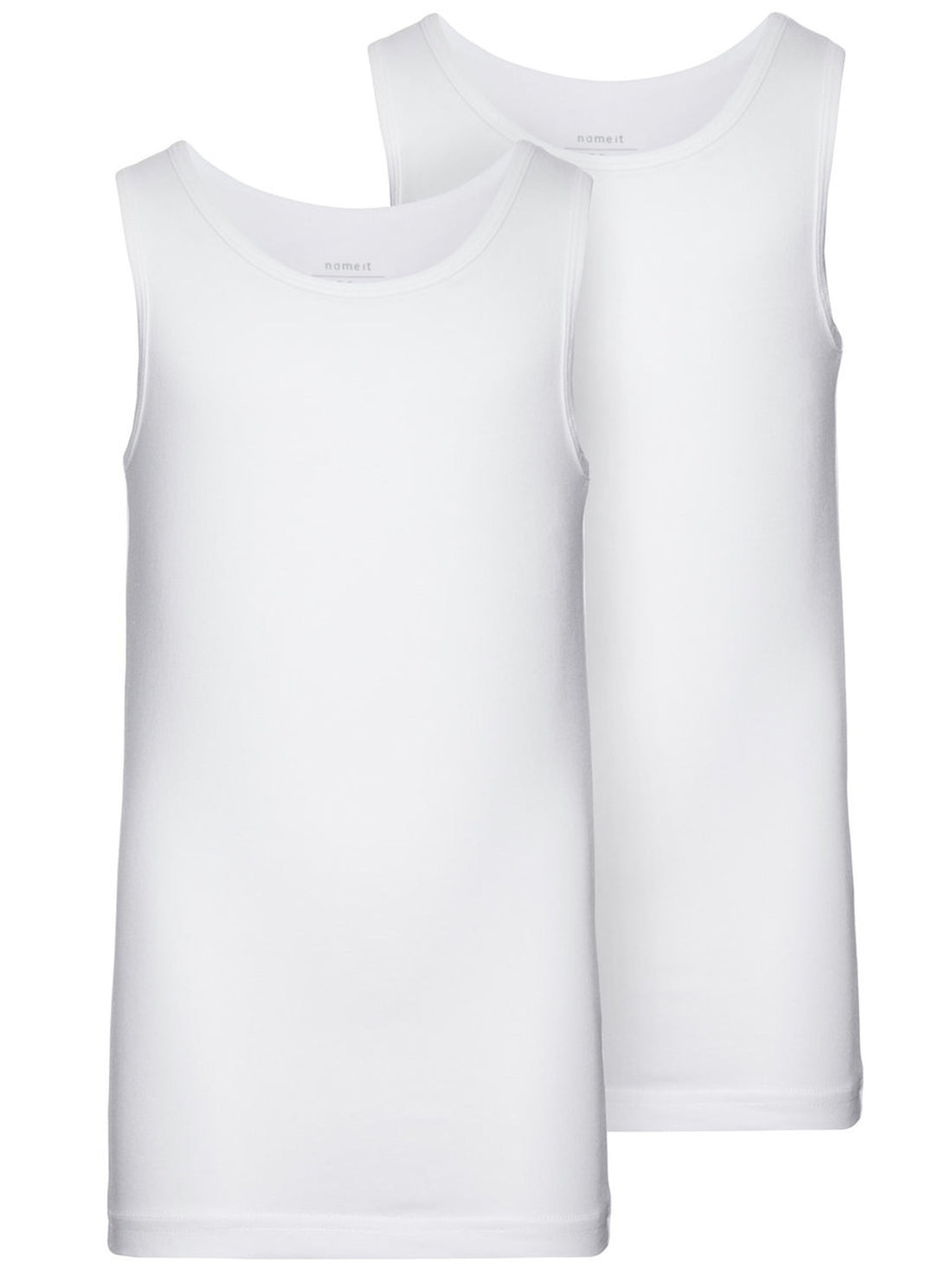 NAME IT 2er Pack Unterhemden Set Tank Top weiß Größe 86 bis 158/164