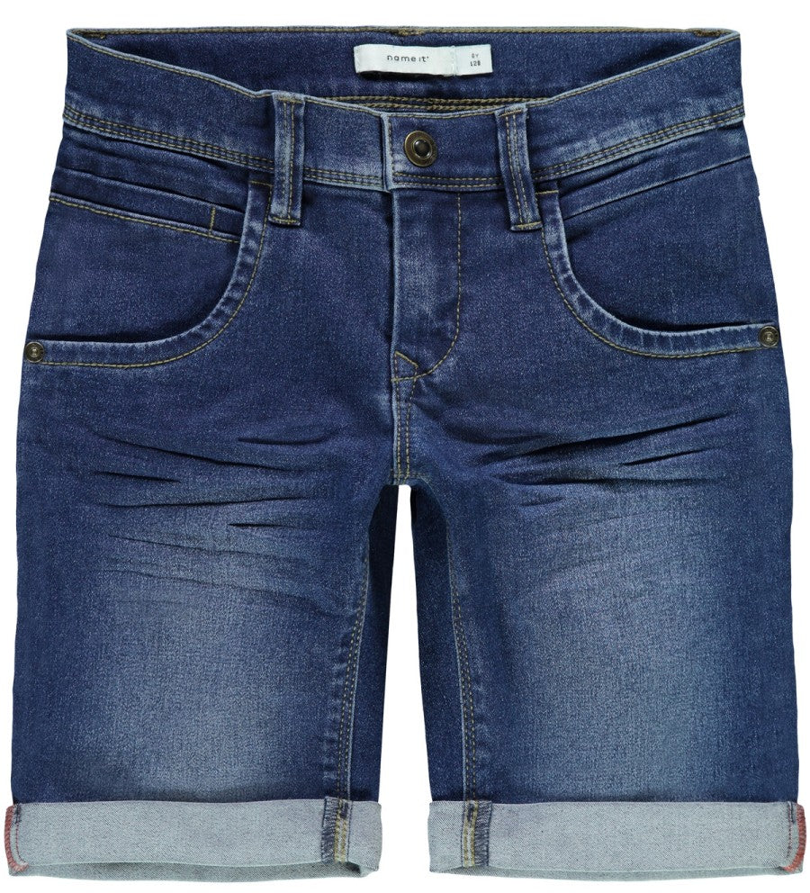 NAME IT Jungen Jeans Shorts Bermuda Sommer NKMSilas Slim blau 128 bis 176