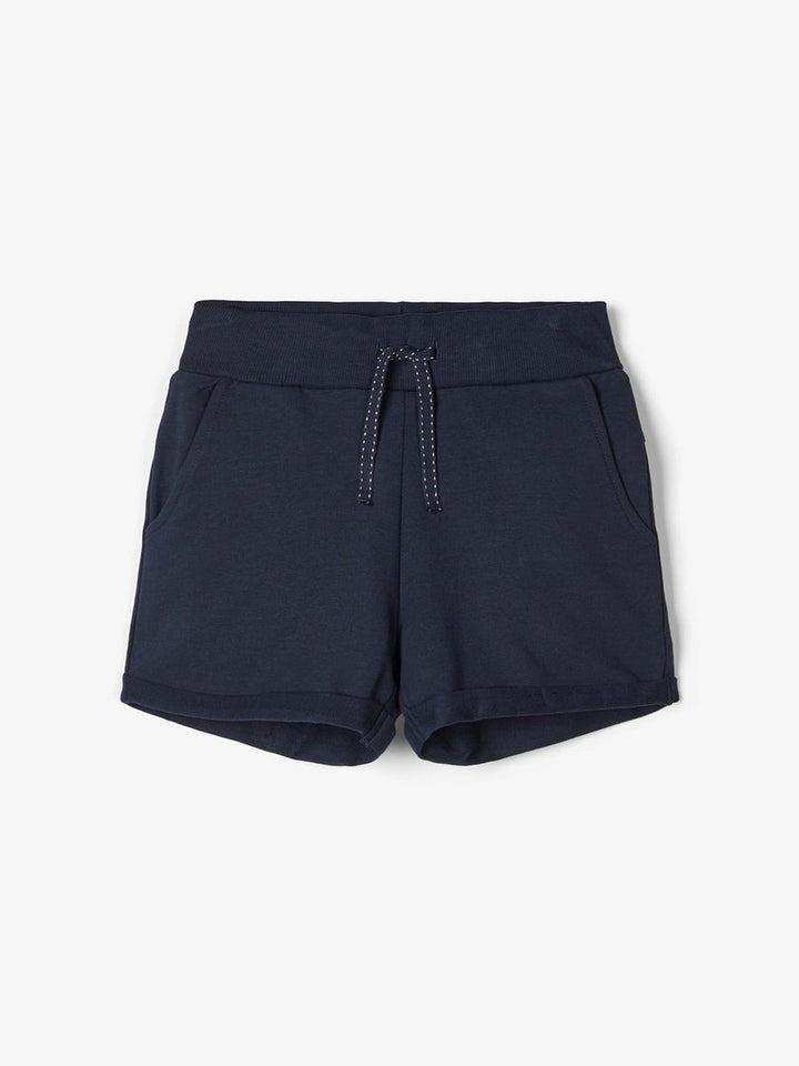 NAME IT Mädchen Sweat Shorts NKFVolta Baumwolle dunkelblau Größe 128 bis 164