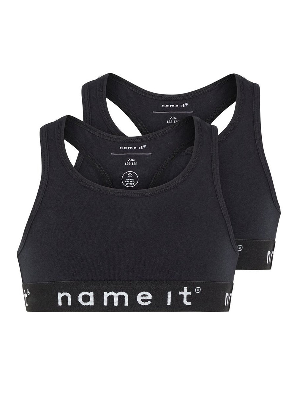 NAME IT 2er Pack Bustier Top Set schwarz Größe 110/116 bis 158/164