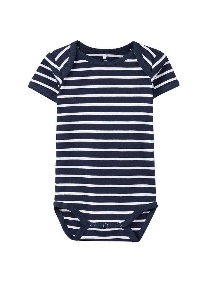 NAME IT 3er kurzarm Body Set dunkelblau weiß Auto Größe 50 bis 98