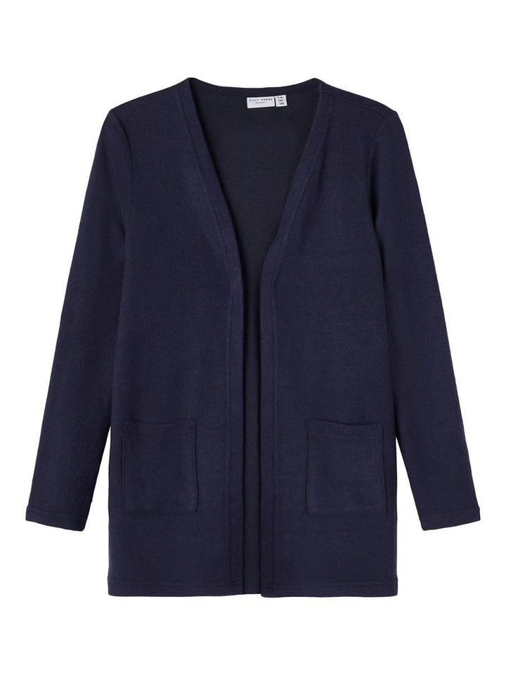 NAME IT leichte Strickjacke Cardigan NKFVicti dunkelblau Größe 116 bis 158-164