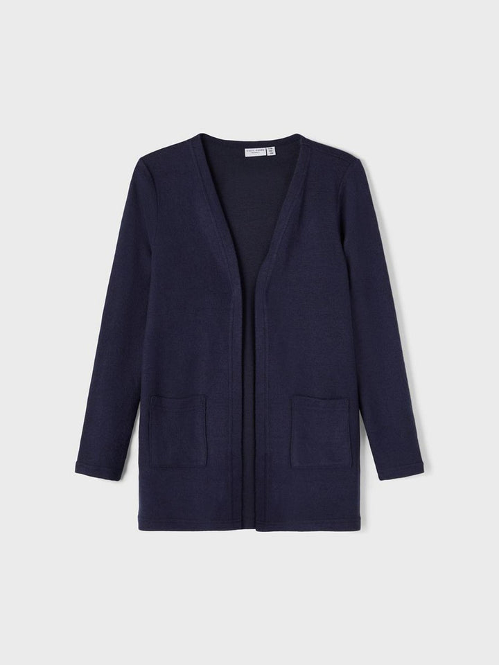 NAME IT leichte Strickjacke Cardigan NKFVicti dunkelblau Größe 116 bis 158-164