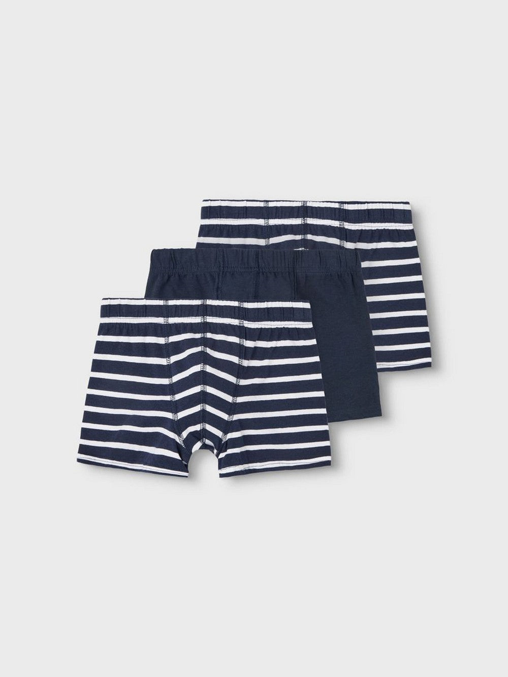 NAME IT 3er Pack Unterhosen dunkelblau weiß gestreift Größe 116 bis 158/164