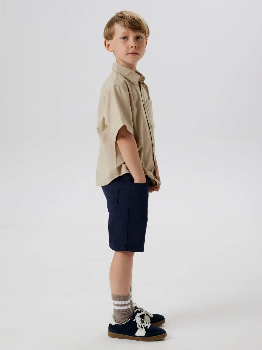 NAME IT Jungen Shorts Bermuda NKMRyan Straight dunkelblau Größe 116 bis 164
