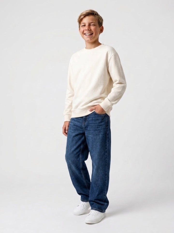 Name it Jungen Jeans Straight Dunkelblau Gr.116 - 152 Stretch Weitenverstellbar