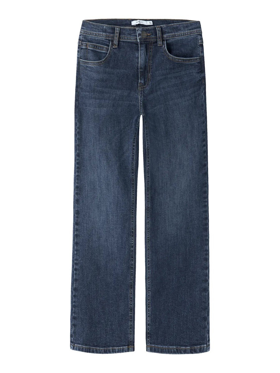 Name it Jungen Jeans Straight Dunkelblau Gr.116 - 152 Stretch Weitenverstellbar