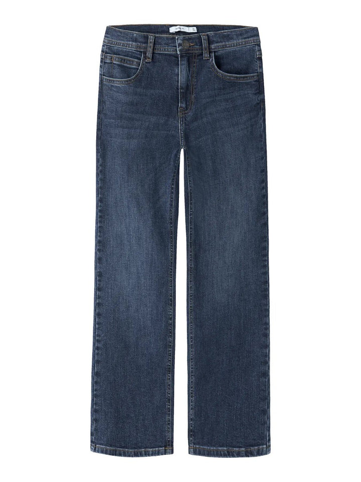 Name it Jungen Jeans Straight Dunkelblau Gr.116 - 152 Stretch Weitenverstellbar