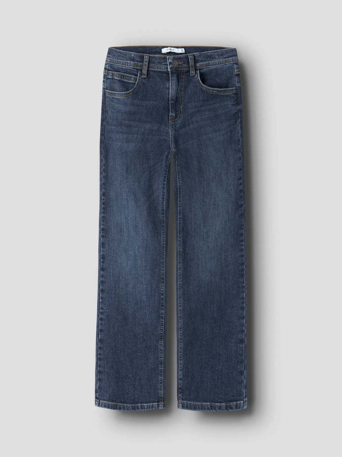 Name it Jungen Jeans Straight Dunkelblau Gr.116 - 152 Stretch Weitenverstellbar