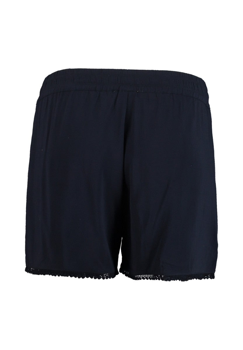 Hailys Damen Shorts Dunkelblau Sommer Shorts mit Gummibund Bindeband XS - XXL
