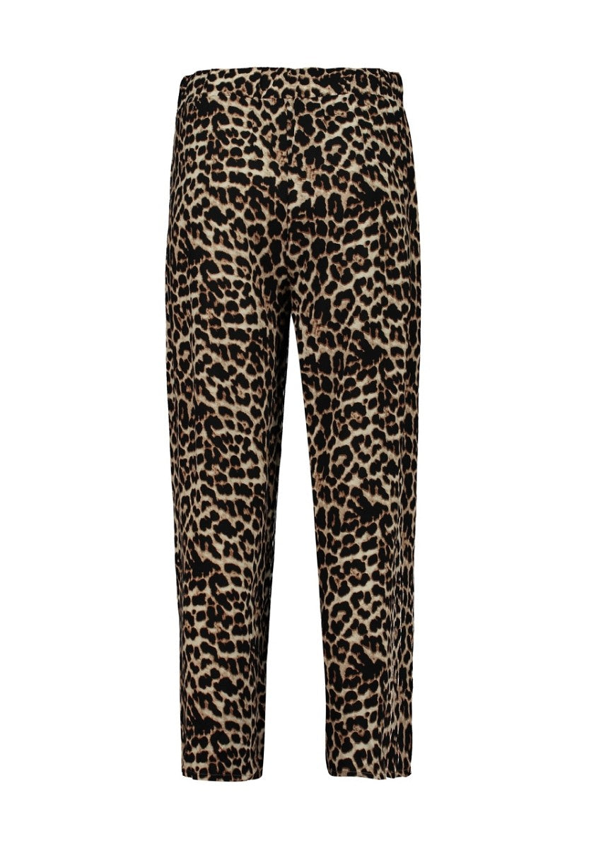 Hailys Damen Culotte Hose Palazzo Sommerhose Leo Animal Print Viskose XS-XL