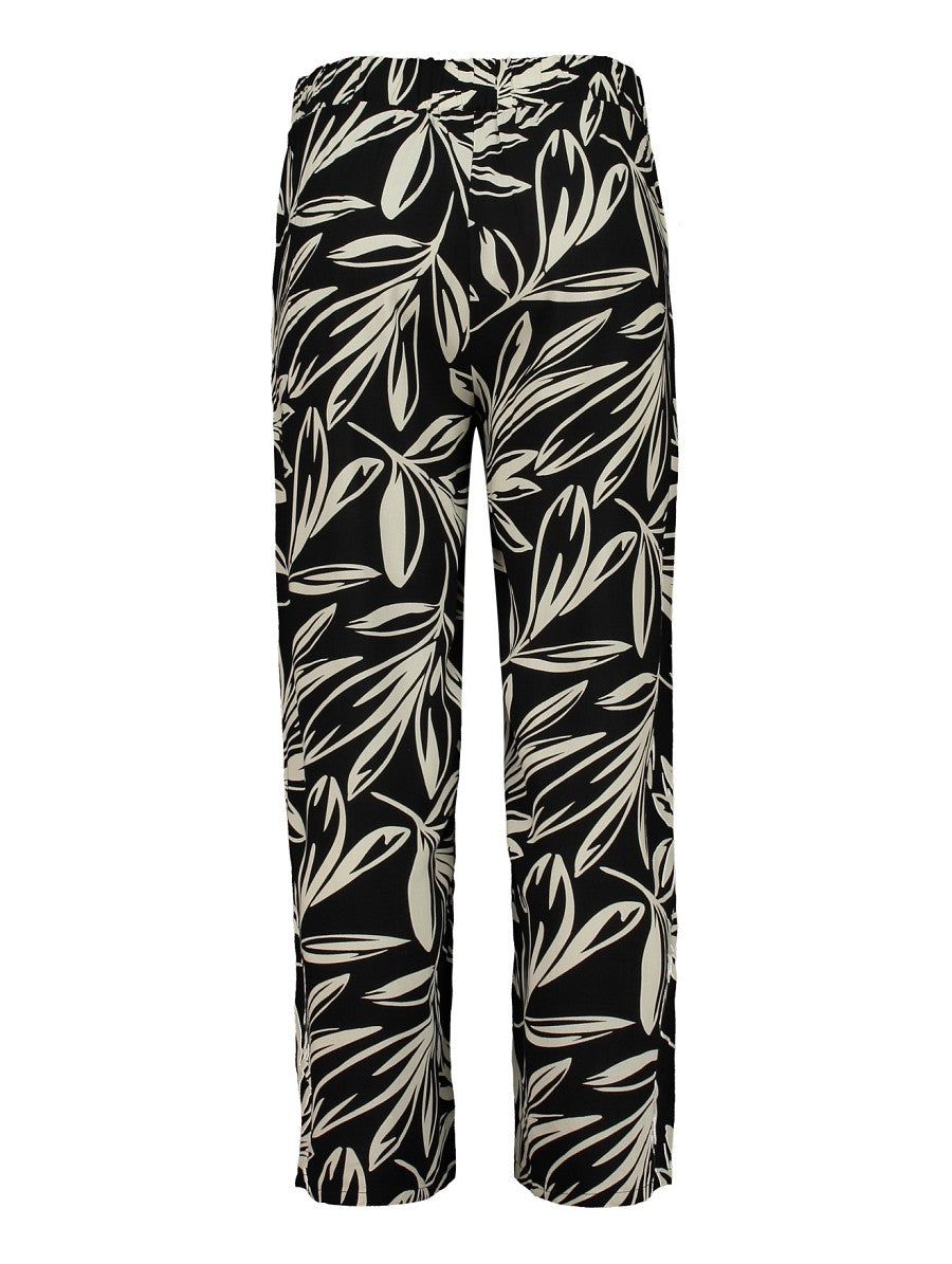 Hailys Damen Culotte Hose Palazzo Sommerhose Schwarz Creme Viskose XS-XXL