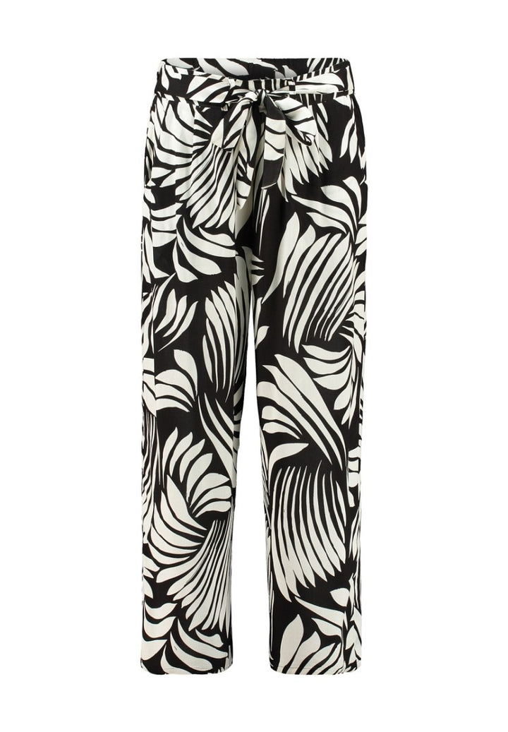 Hailys Damen Culotte Hose Palazzo Sommerhose Schwarz Weiß Viskose XS-XXL