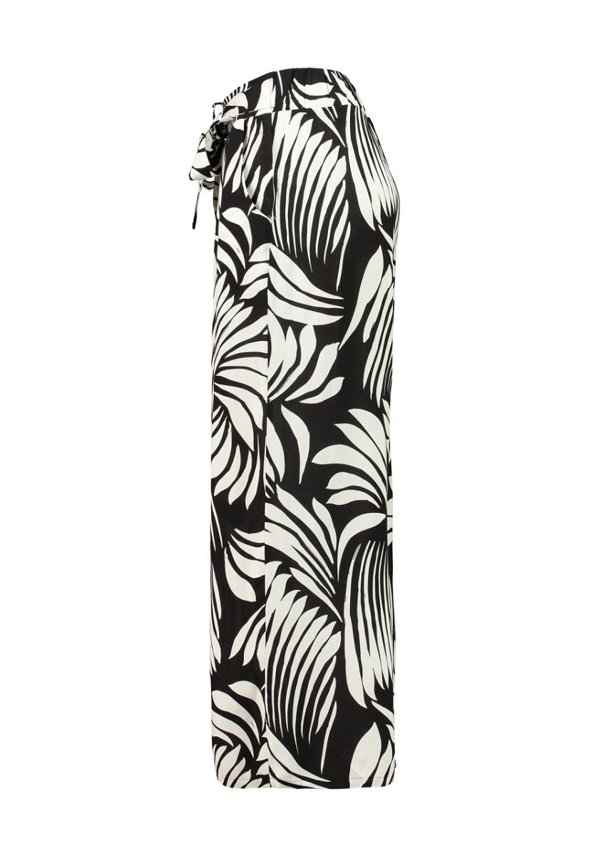 Hailys Damen Culotte Hose Palazzo Sommerhose Schwarz Weiß Viskose XS-XXL