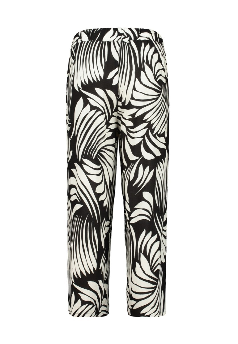 Hailys Damen Culotte Hose Palazzo Sommerhose Schwarz Weiß Viskose XS-XXL