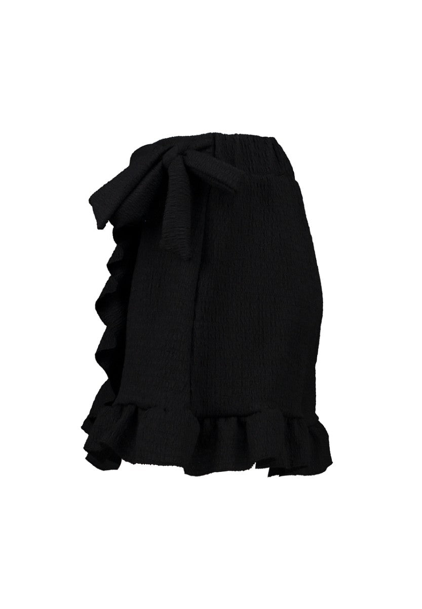 Hailys Damen Shorts Wickeloptik Schwarz Volant Sommer Rock-Optik XS - XXL
