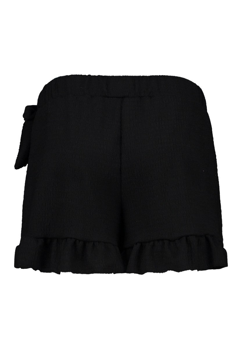 Hailys Damen Shorts Wickeloptik Schwarz Volant Sommer Rock-Optik XS - XXL