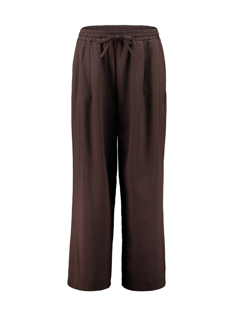Hailys Damen Stoffhose Wide Leg Hose Braun High Waist Relaxed Fit XS – XXL
