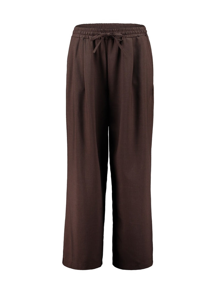 Hailys Damen Stoffhose Wide Leg Hose Braun High Waist Relaxed Fit XS – XXL
