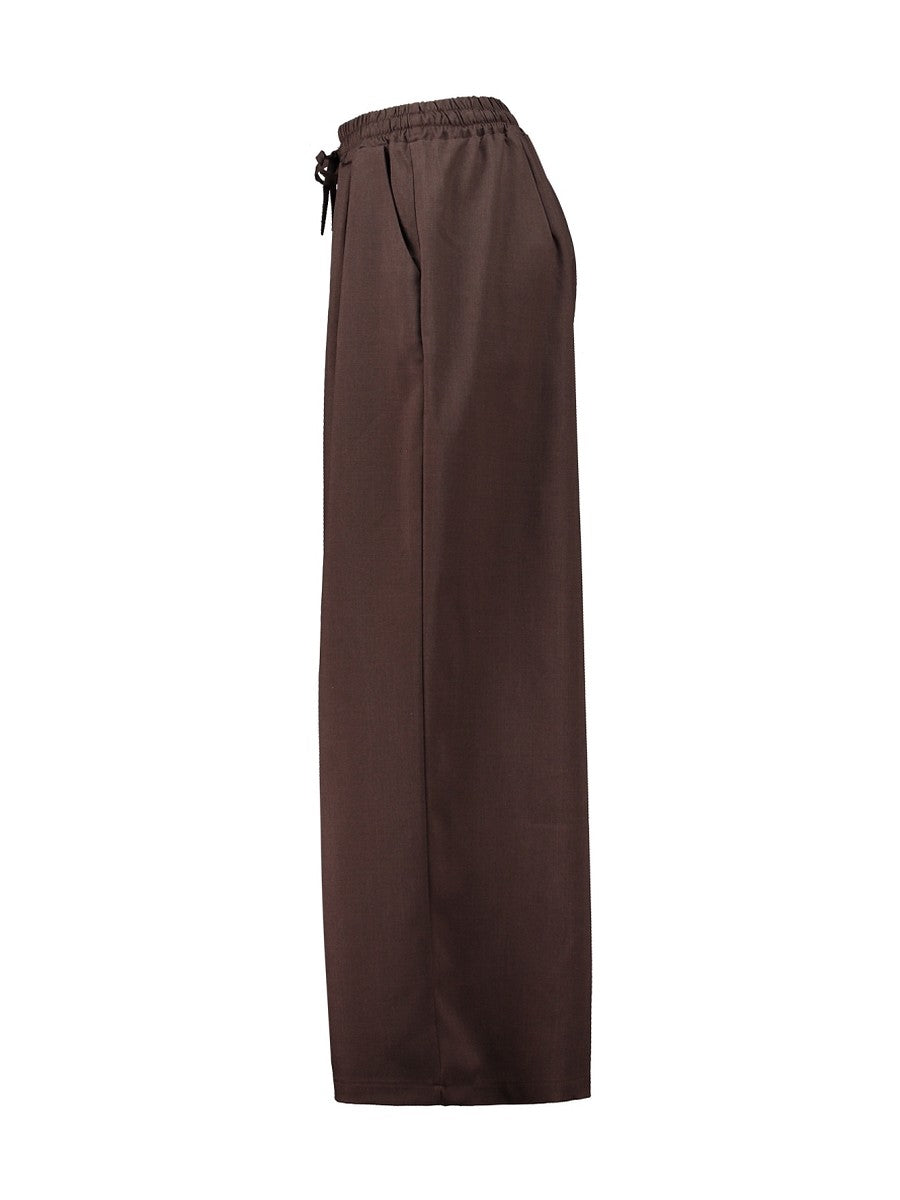 Hailys Damen Stoffhose Wide Leg Hose Braun High Waist Relaxed Fit XS – XXL