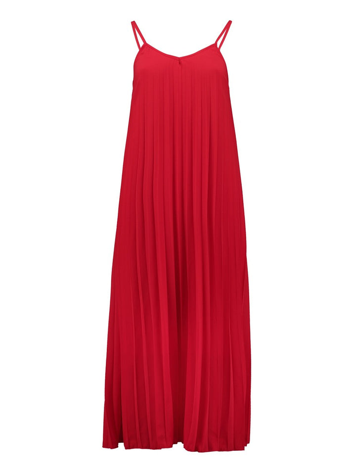Hailys Damen Plissee Kleid Rot Sommerkleid Trägerkleid Elegant Freizeit XS - XXL