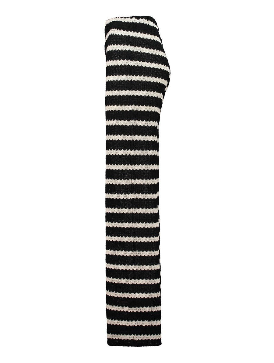HAILYS Häkelhose Damen Schwarz Weiß Strickhose Sommerhose Boho  XS - XXL