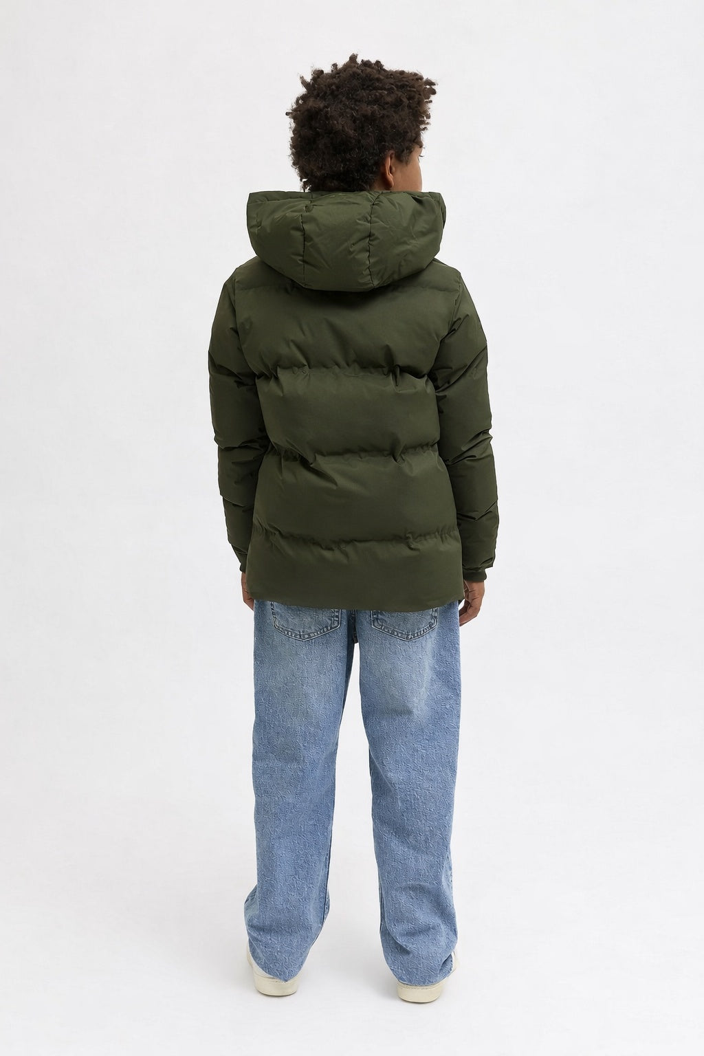 JACK & JONES Winterjacke Steppjacke wattiert oliv khaki grün Größe 128 - 176