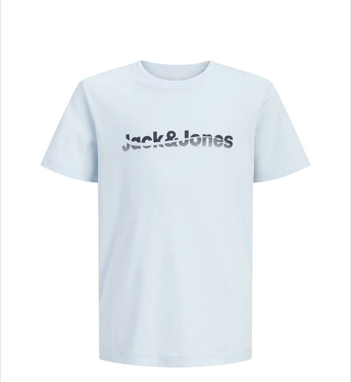 JACK & JONES Kids 5er Pack Jungen T-shirt Kinder Shirt Baumwolle blau Größe 176