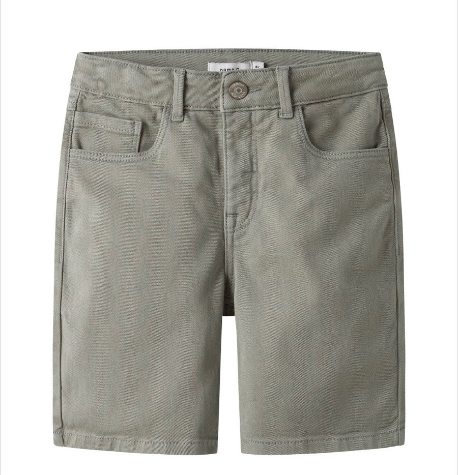 NAME IT Jungen Shorts Bermuda NKMRyan Straight oliv grün Größe 116 bis 164