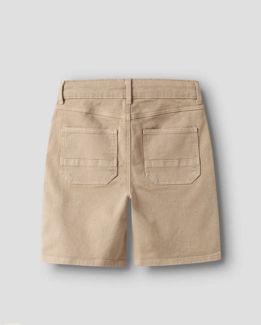 NAME IT Jungen Shorts Bermuda NKMRyan Straight hellbraun beige Größe 116 bis 164