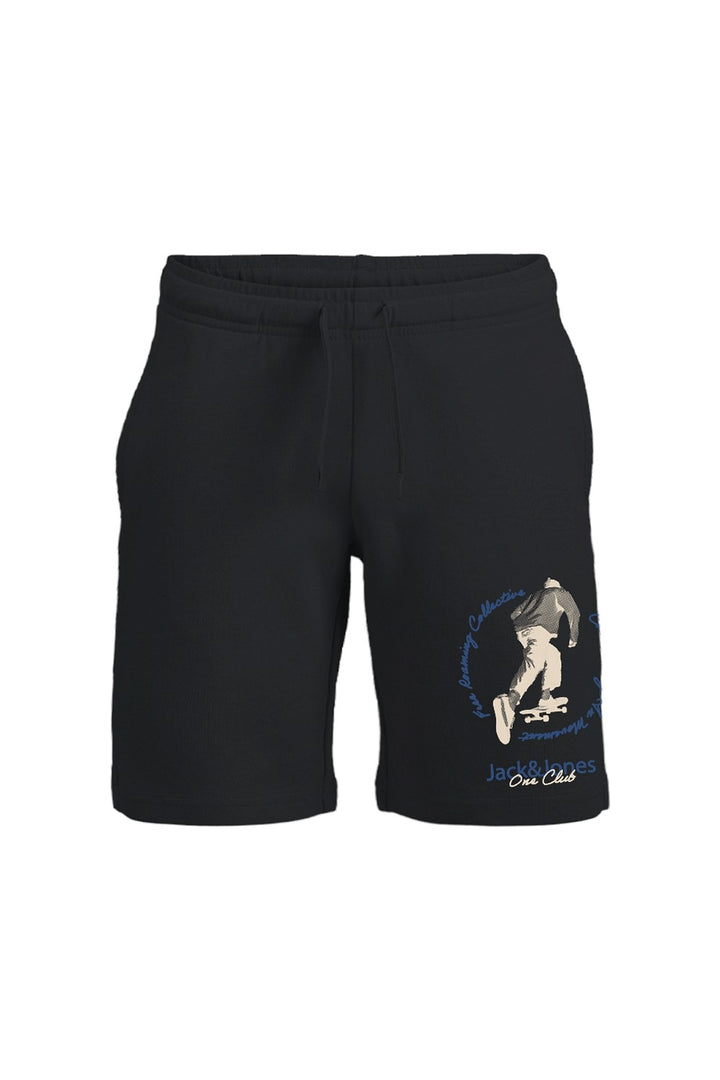 JACK & JONES relaxed Sweat Shorts Jogginghose schwarz Größe 140 bis 176
