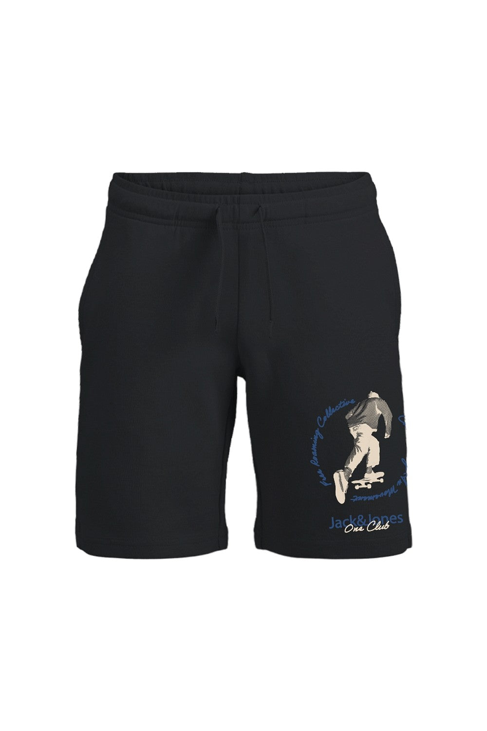 JACK & JONES relaxed Sweat Shorts Jogginghose schwarz Größe 140 bis 176