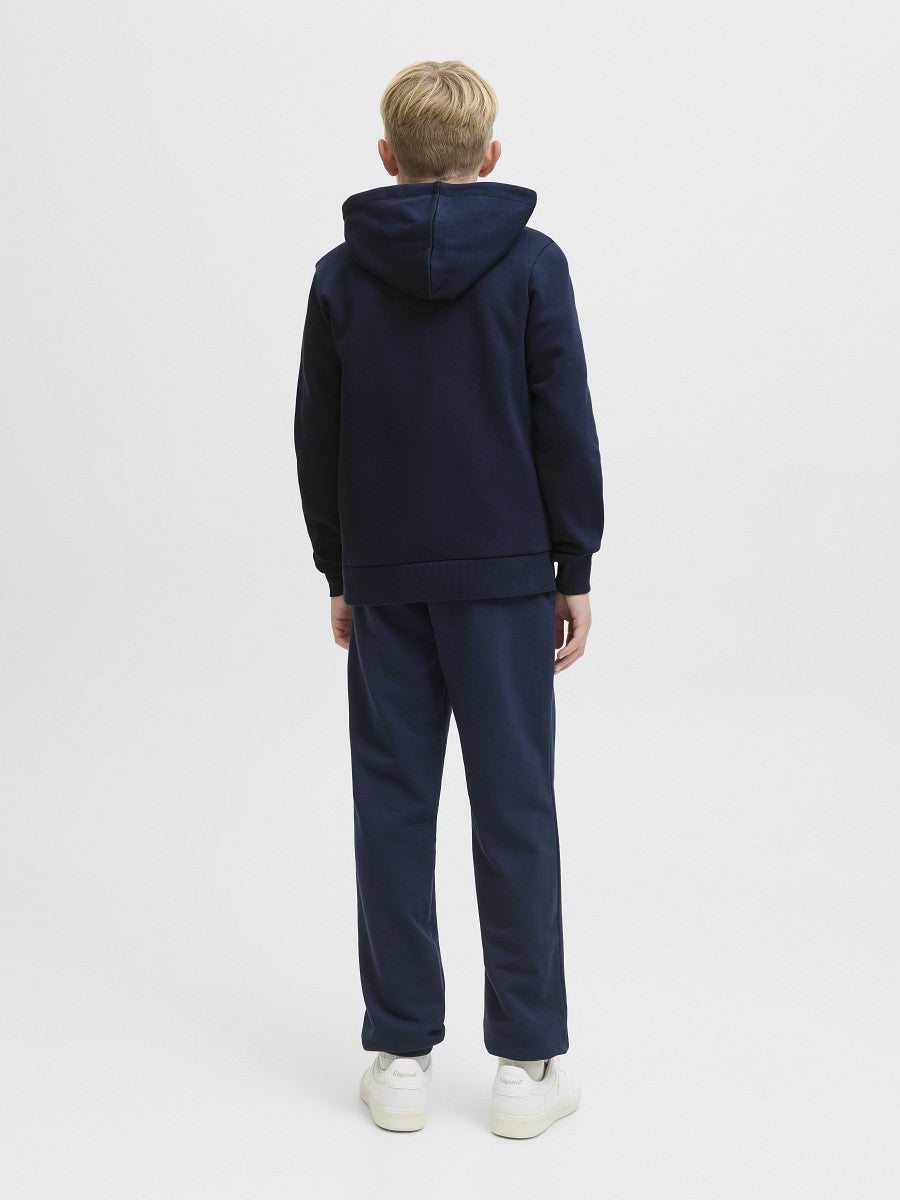 JACK & JONES Junior Kapuzenpullover Hoodie dunkelblau JJElogo Gr. 128 - 176