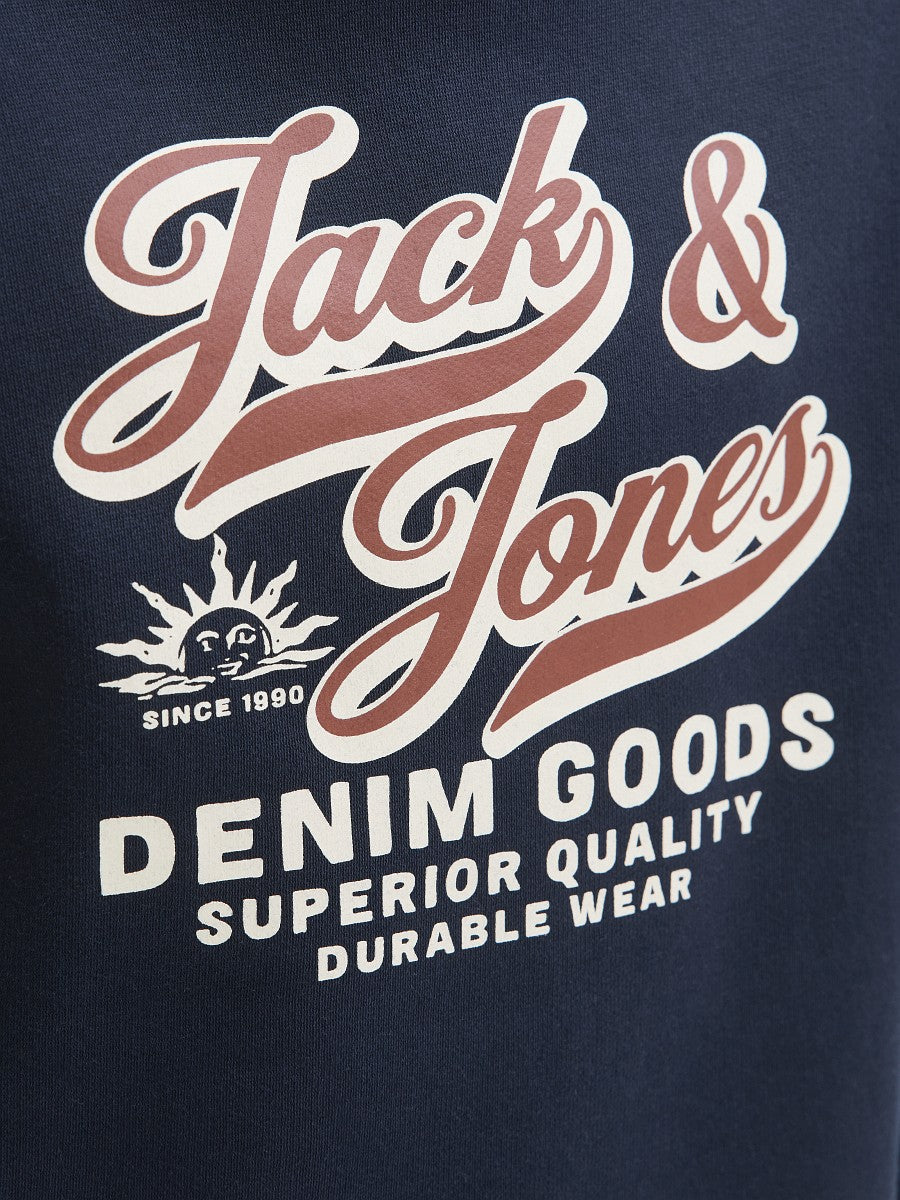 JACK & JONES Junior Jungen Sweatshirt Pullover dunkelblau JJElogo 128 bis 176