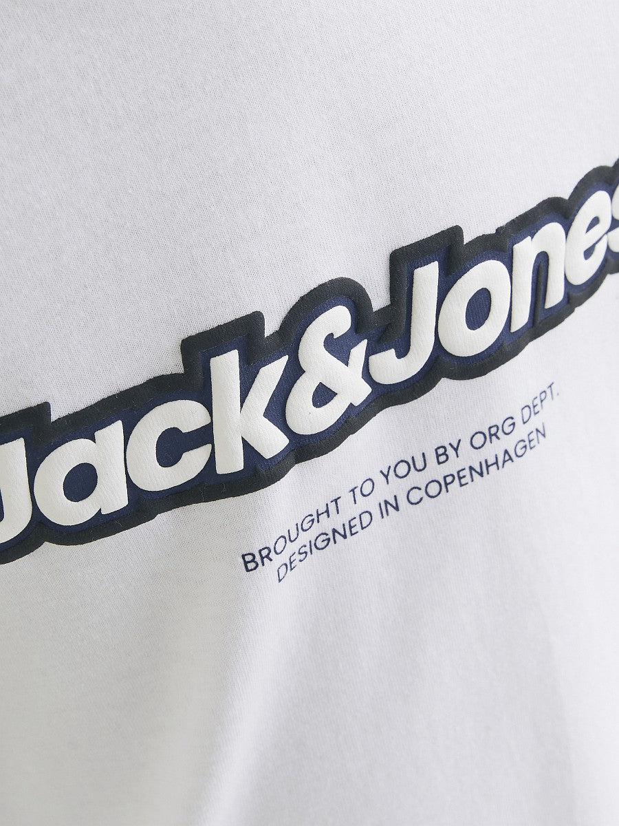 Jack & Jones Kids Langarmshirt Jungen Longsleeve Logo weiß Größe 128 - 176