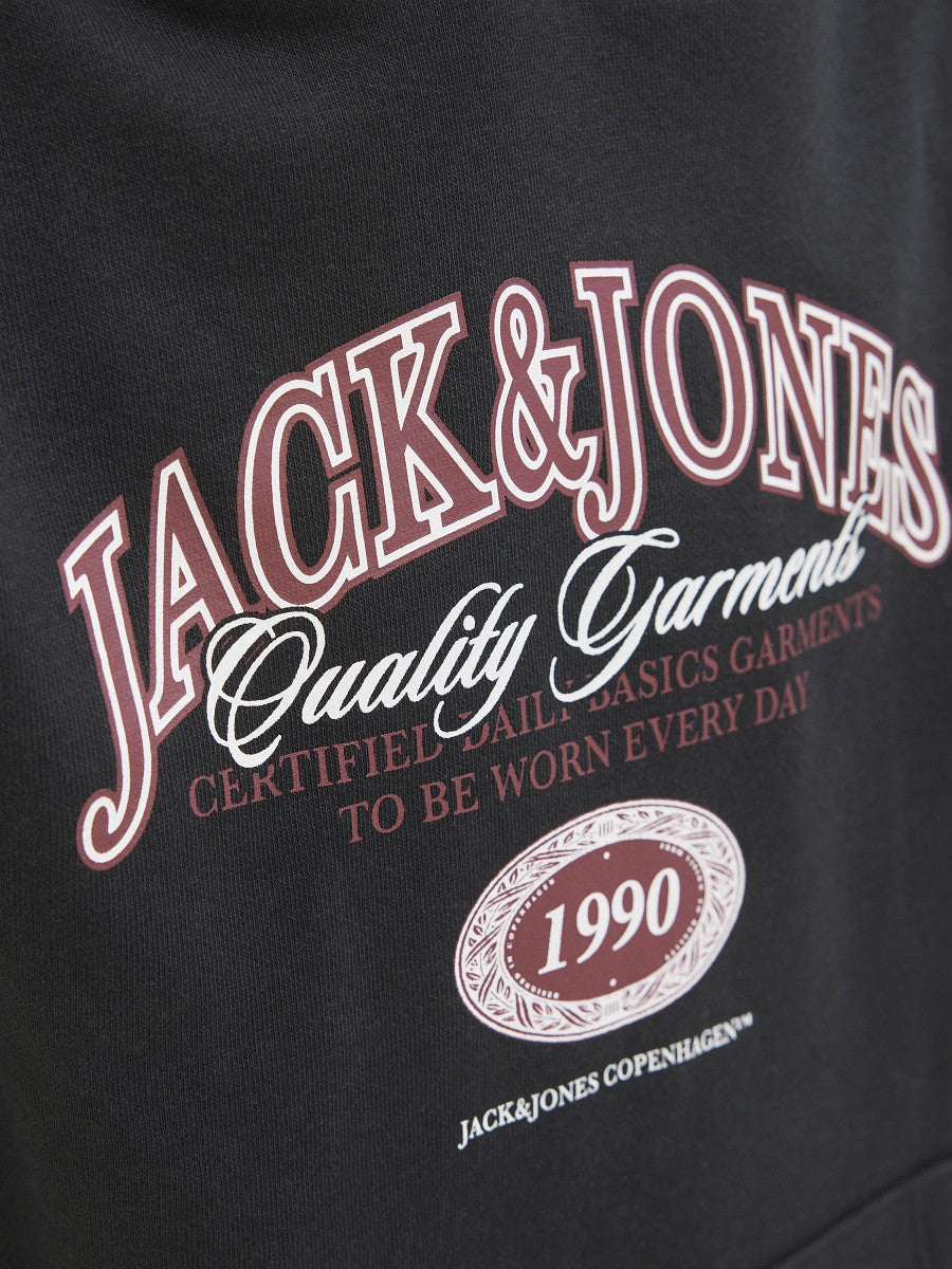JACK & JONES Junior Kapuzenpullover Hoodie schwarz JJAri Größe 128 bis 176