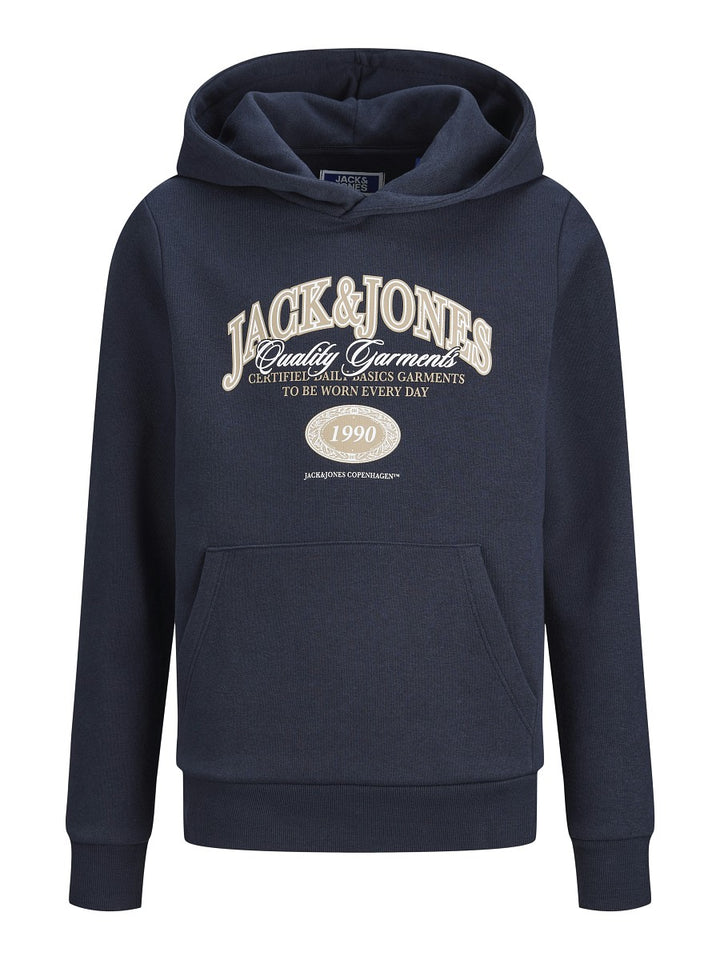 JACK & JONES Junior Kapuzenpullover Hoodie dunkelblau JJAri Größe 128 bis 176