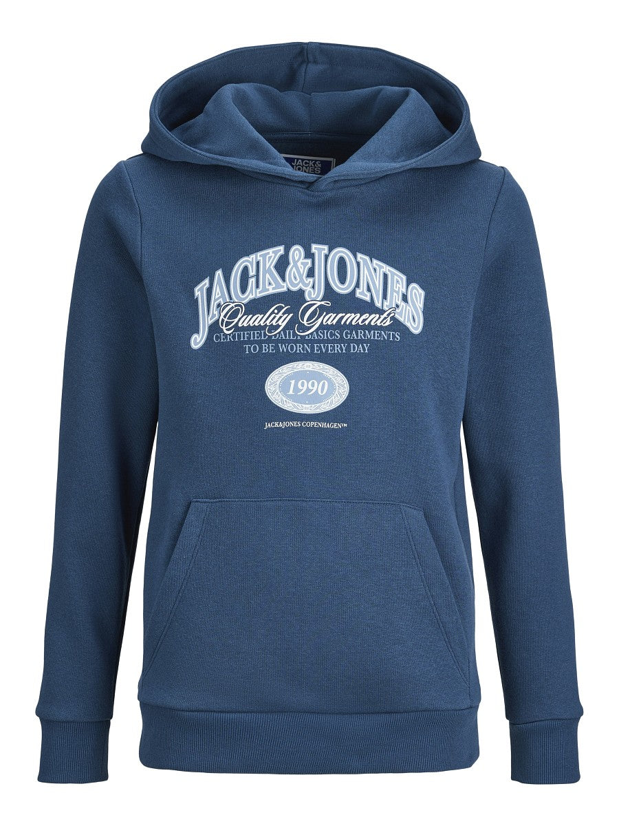 JACK & JONES Junior Kapuzenpullover Hoodie petrol blau JJAri Größe 128 bis 176