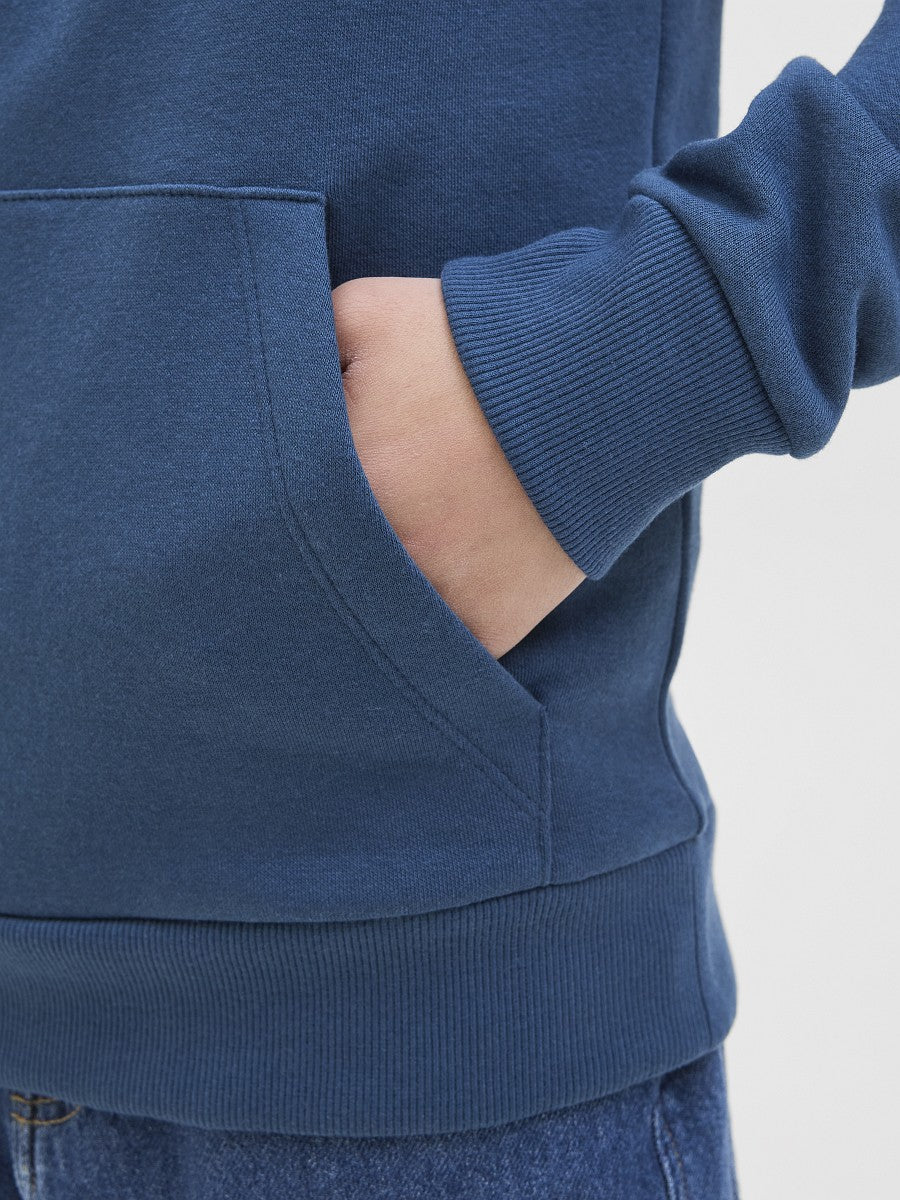 JACK & JONES Junior Kapuzenpullover Hoodie petrol blau JJAri Größe 128 bis 176
