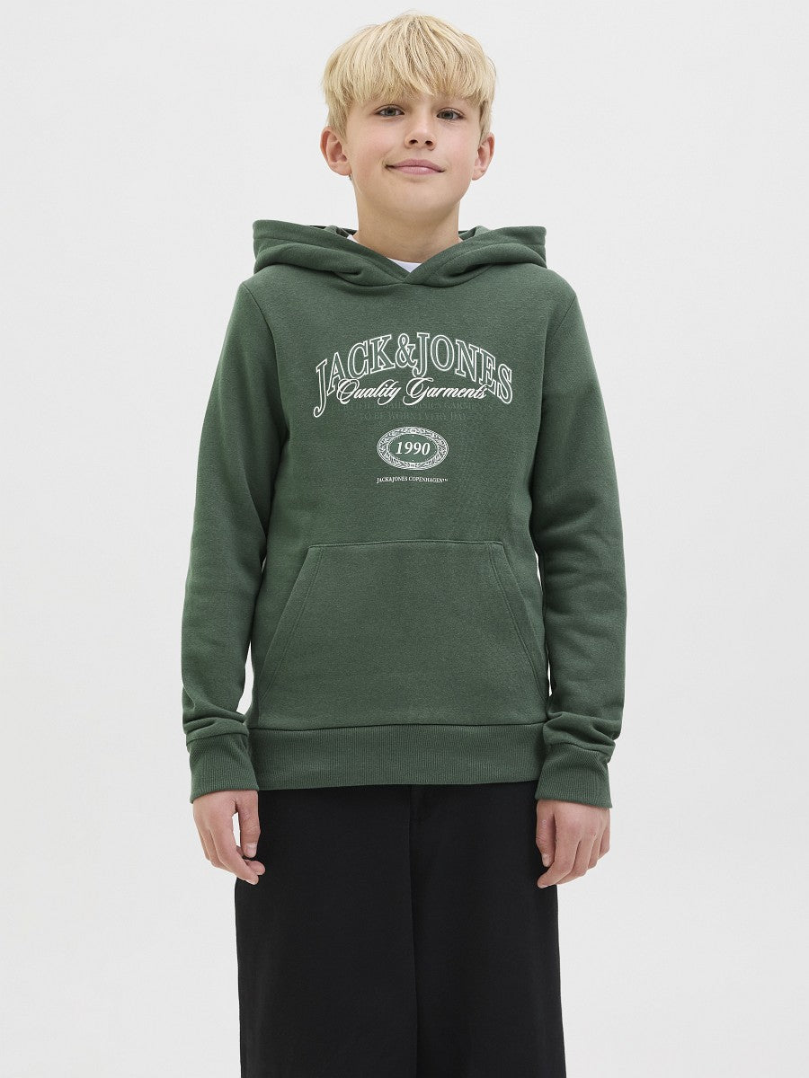 JACK & JONES Junior Kinder Kapuzenpullover Hoodie grün JJAri Gr. 128 - 176