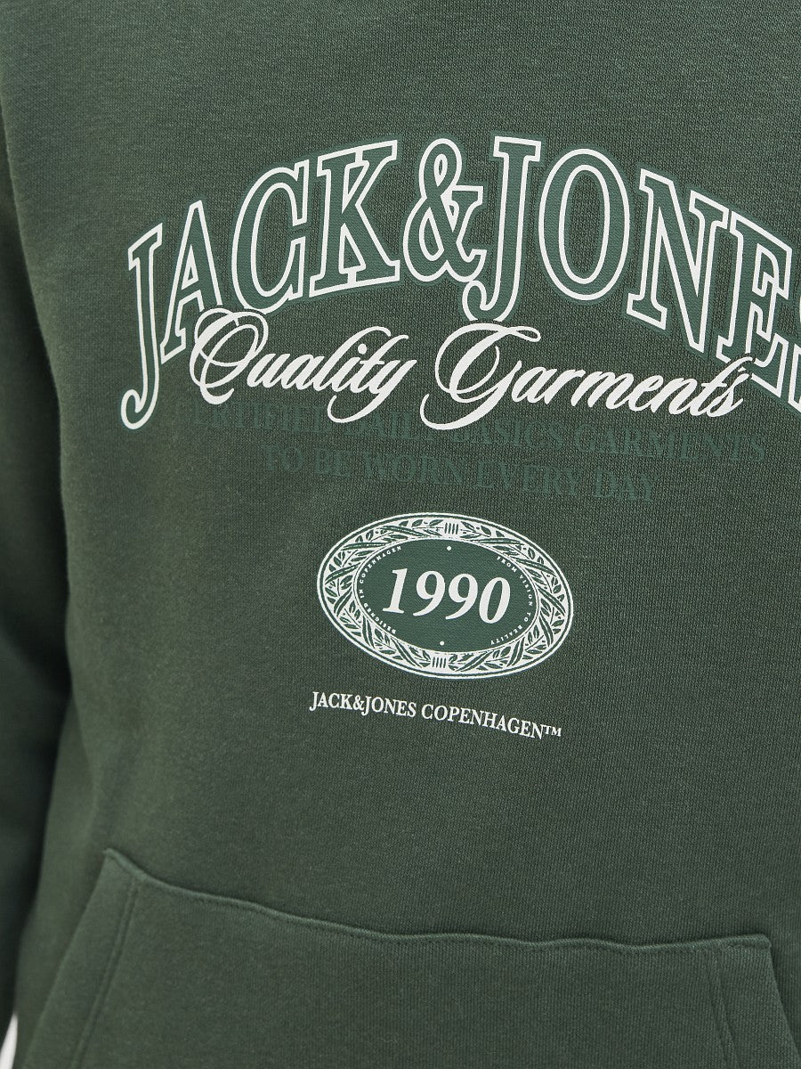 JACK & JONES Junior Kinder Kapuzenpullover Hoodie grün JJAri Gr. 128 - 176