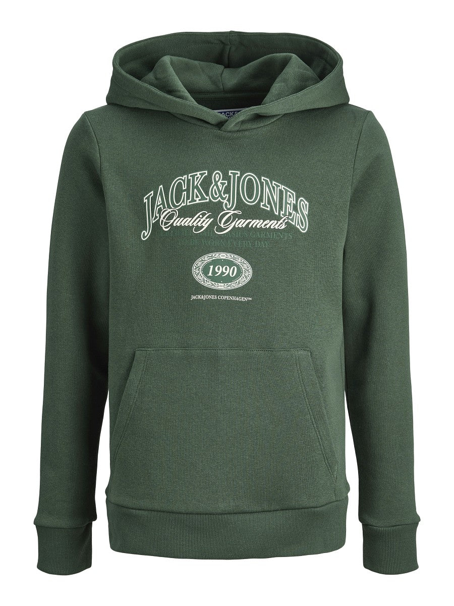 JACK & JONES Junior Kinder Kapuzenpullover Hoodie grün JJAri Gr. 128 - 176