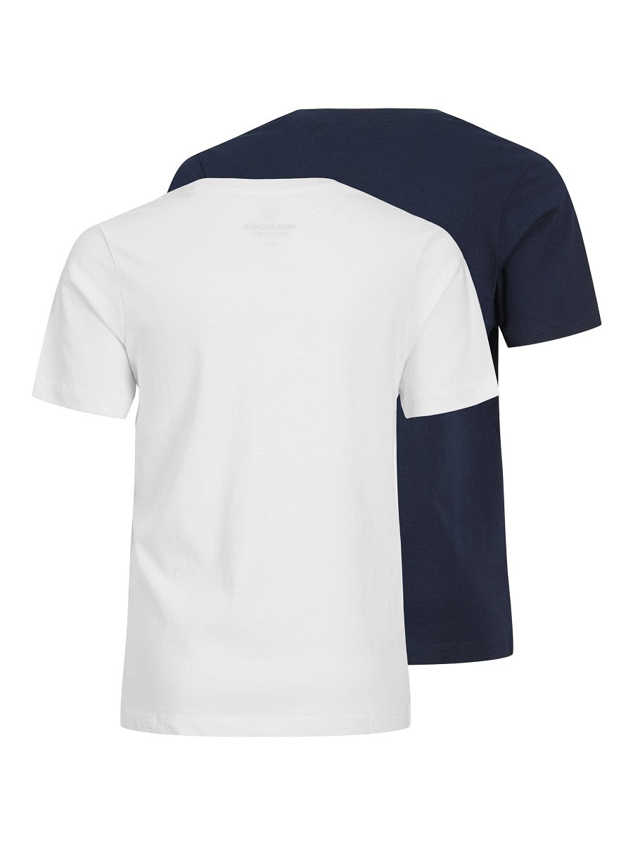 Jack & Jones Junior Jungen T-Shirt 2er Pack Logo Baumwolle Gr. 128–176