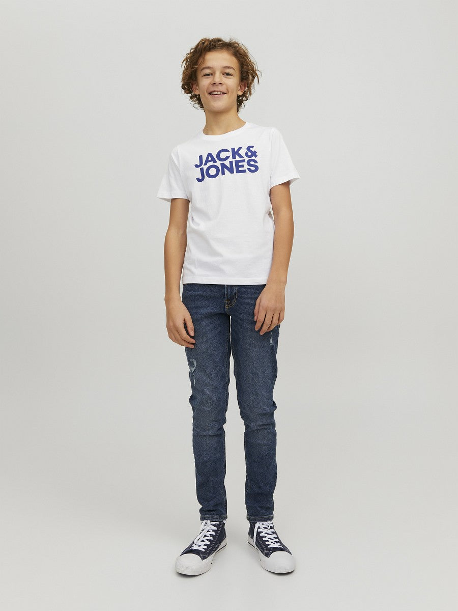 Jack & Jones Junior Jungen T-Shirt 2er Pack Logo Baumwolle Gr. 128–176