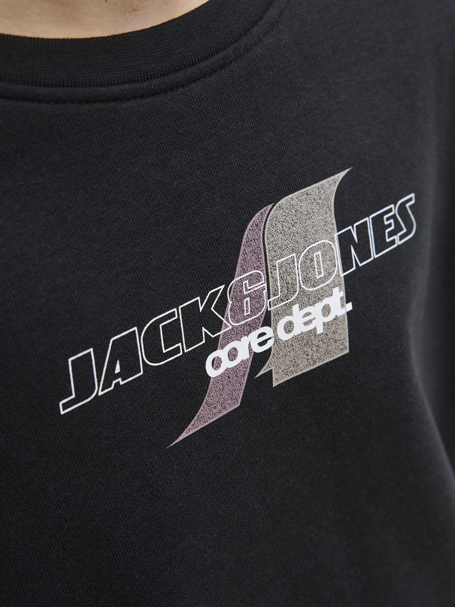 JACK & JONES Junior Basic Jungen Sweatshirt Pullover schwarz JCotier 140 bis 176