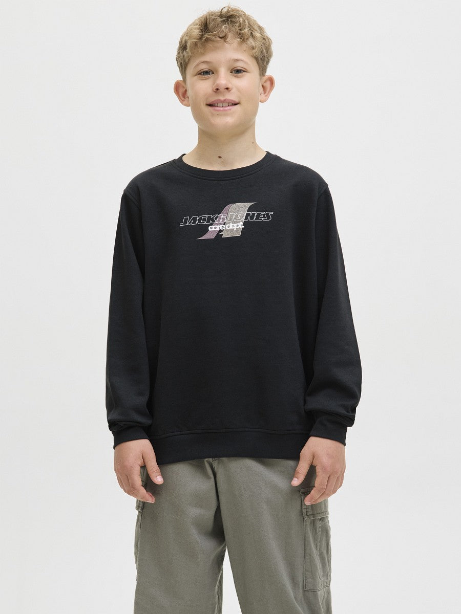 JACK & JONES Junior Basic Jungen Sweatshirt Pullover schwarz JCotier 140 bis 176