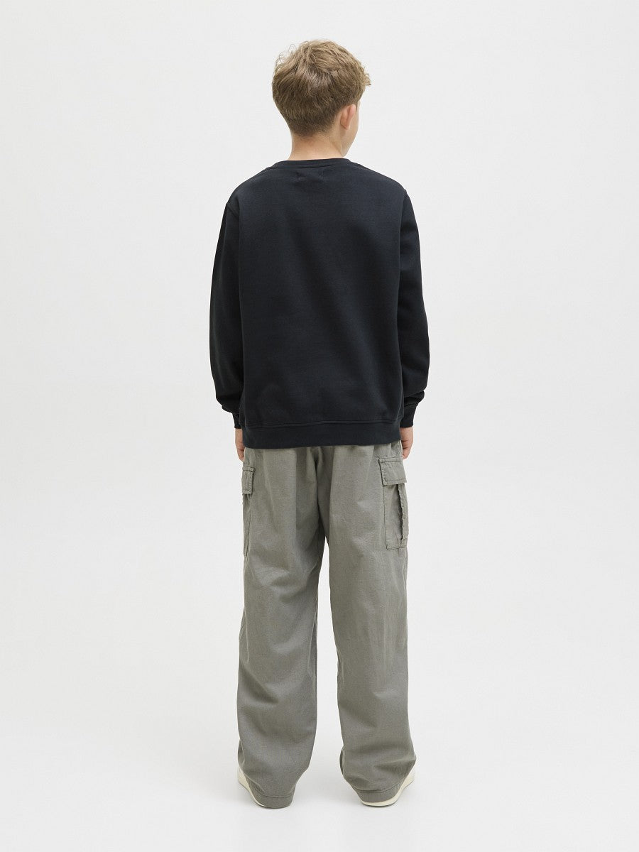 JACK & JONES Junior Basic Jungen Sweatshirt Pullover schwarz JCotier 140 bis 176