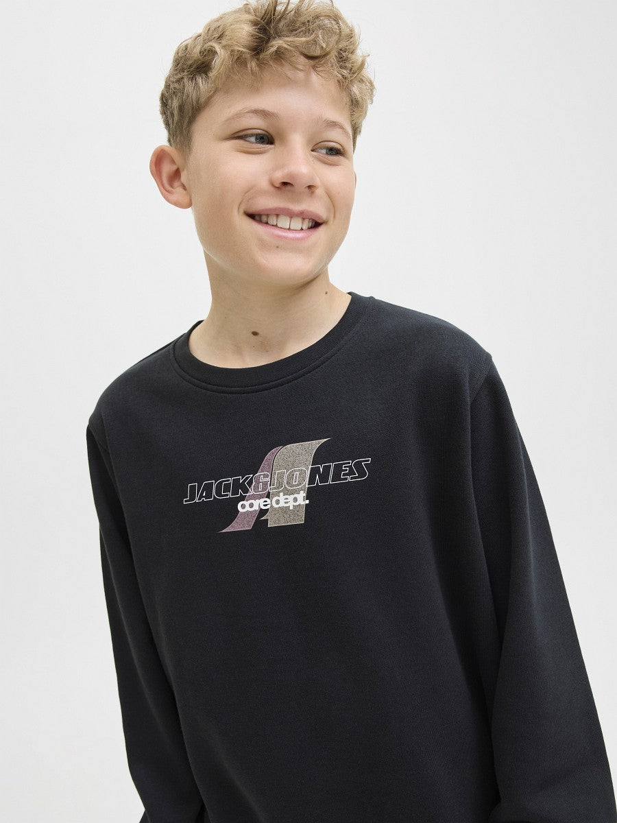 JACK & JONES Junior Basic Jungen Sweatshirt Pullover schwarz JCotier 140 bis 176