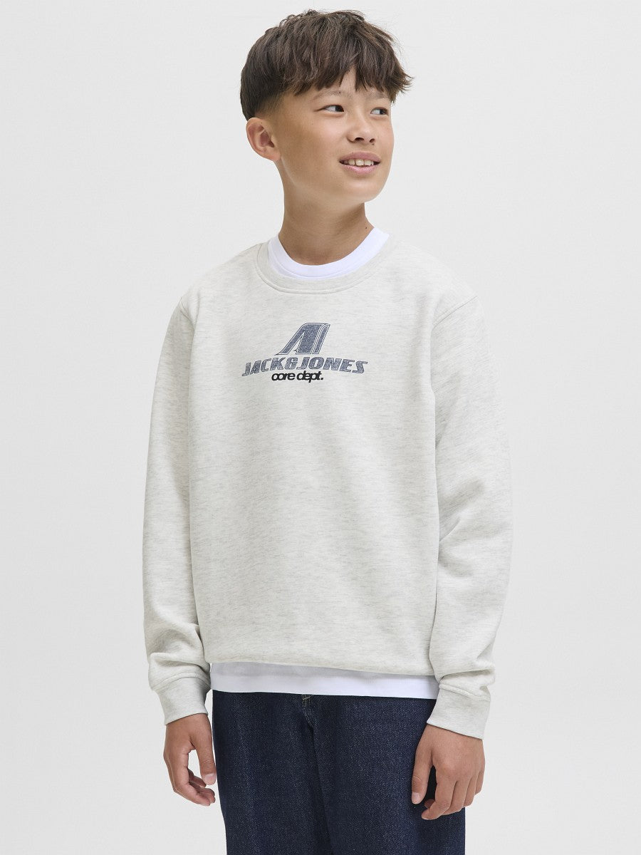 JACK & JONES Junior Basic Jungen Sweatshirt Pullover grau JCotier 140 bis 176