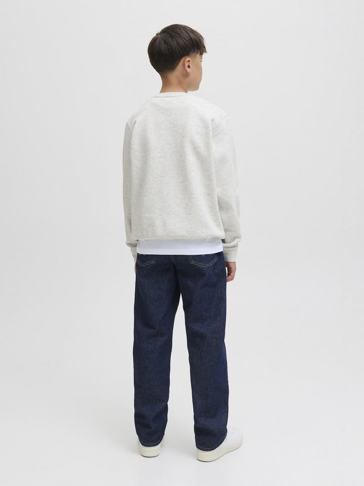 JACK & JONES Junior Basic Jungen Sweatshirt Pullover grau JCotier 140 bis 176